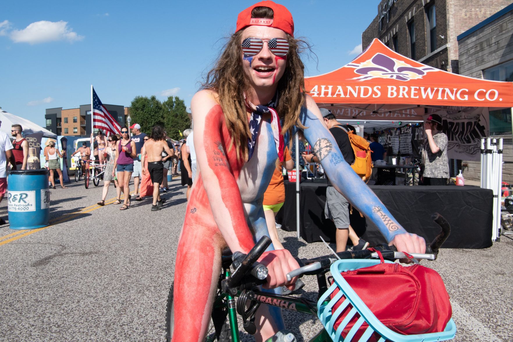 2019 World Naked Bike Ride in St. Louis